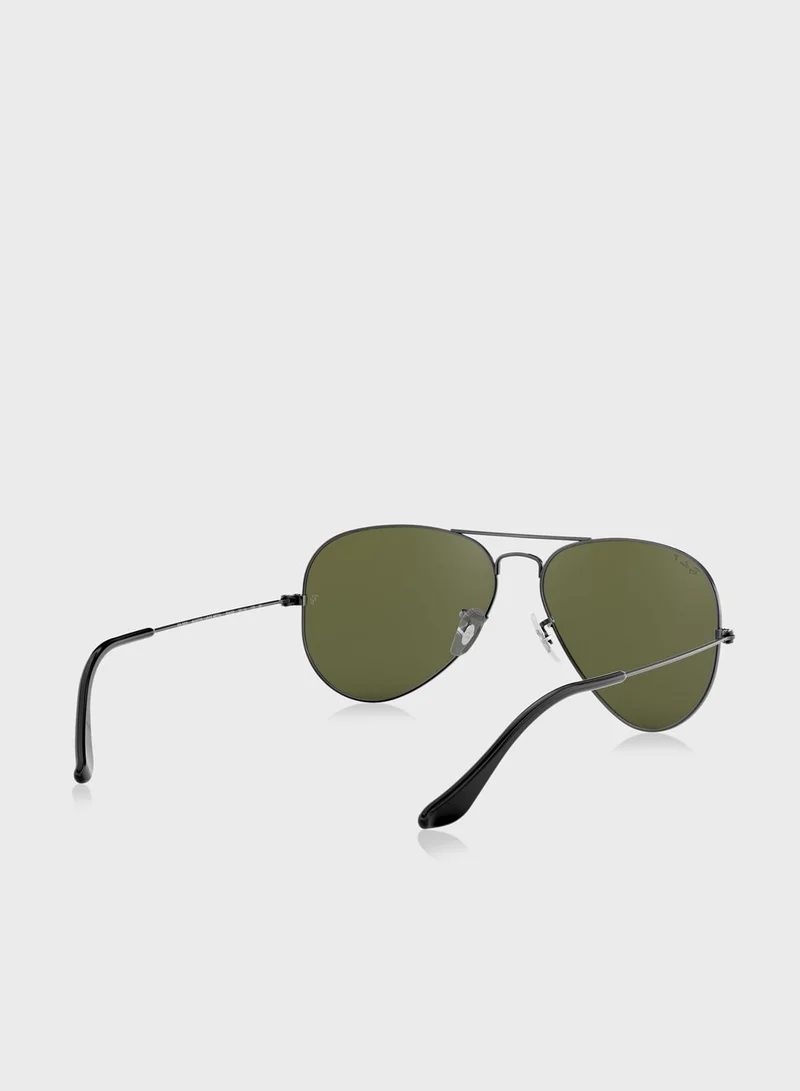 Ray-Ban 0Rb3025 Aviator Large Metal Sunglasses
