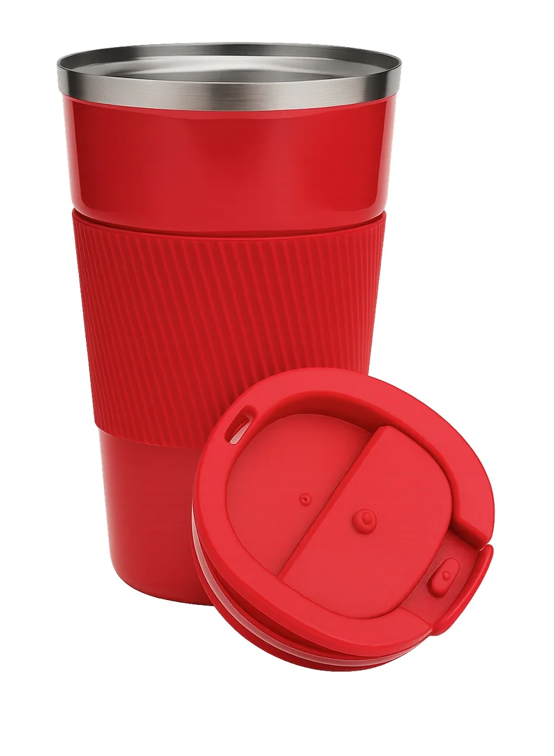 TOOLY Tooly Reusable Travel Mug, Coffee Mug, Flask 510ml, Red