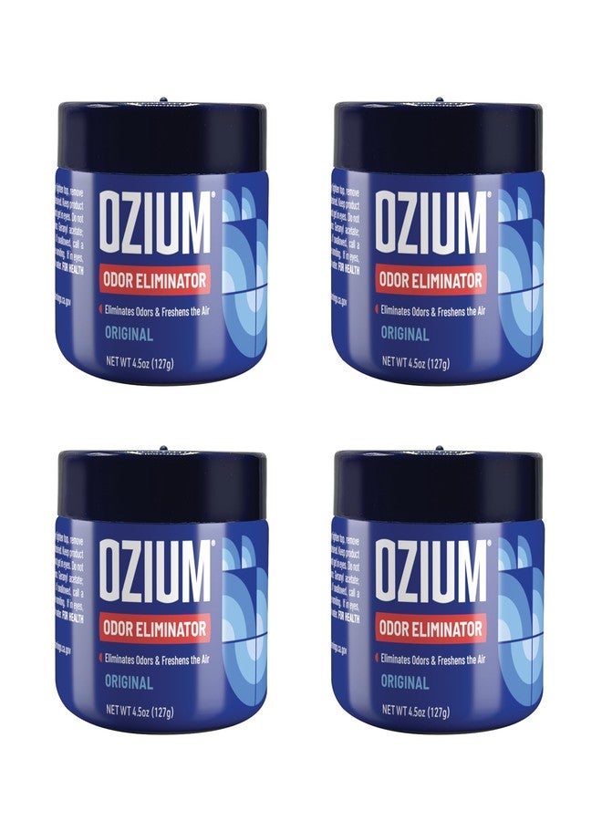 Ozium 4.5 Oz. Odor Eliminating Gel for Homes, Cars, Offices and More, Original, 4 Pack - Image 1