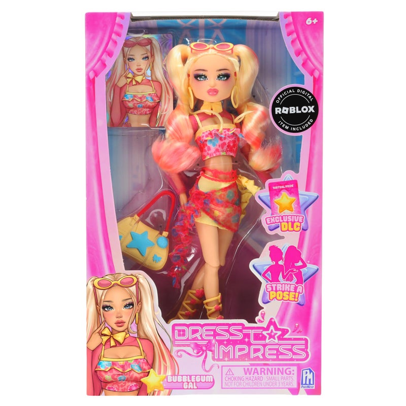 PhatMojo Dress to Impress Bubblegum Gal Fashion Doll Series 1 Wave 1 115Inch Tall Includes DLC Code Redeemable on Roblox Officially Licensed Doll - Image 3