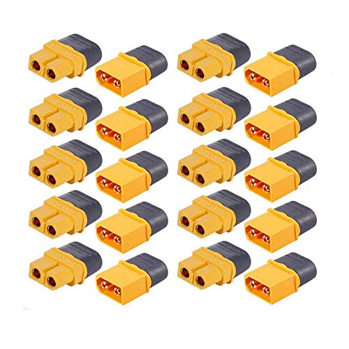 MCIGICM 10 Pair XT60H XT60 Upgrade Male Female Bullet Connectors Plugs - Image 1