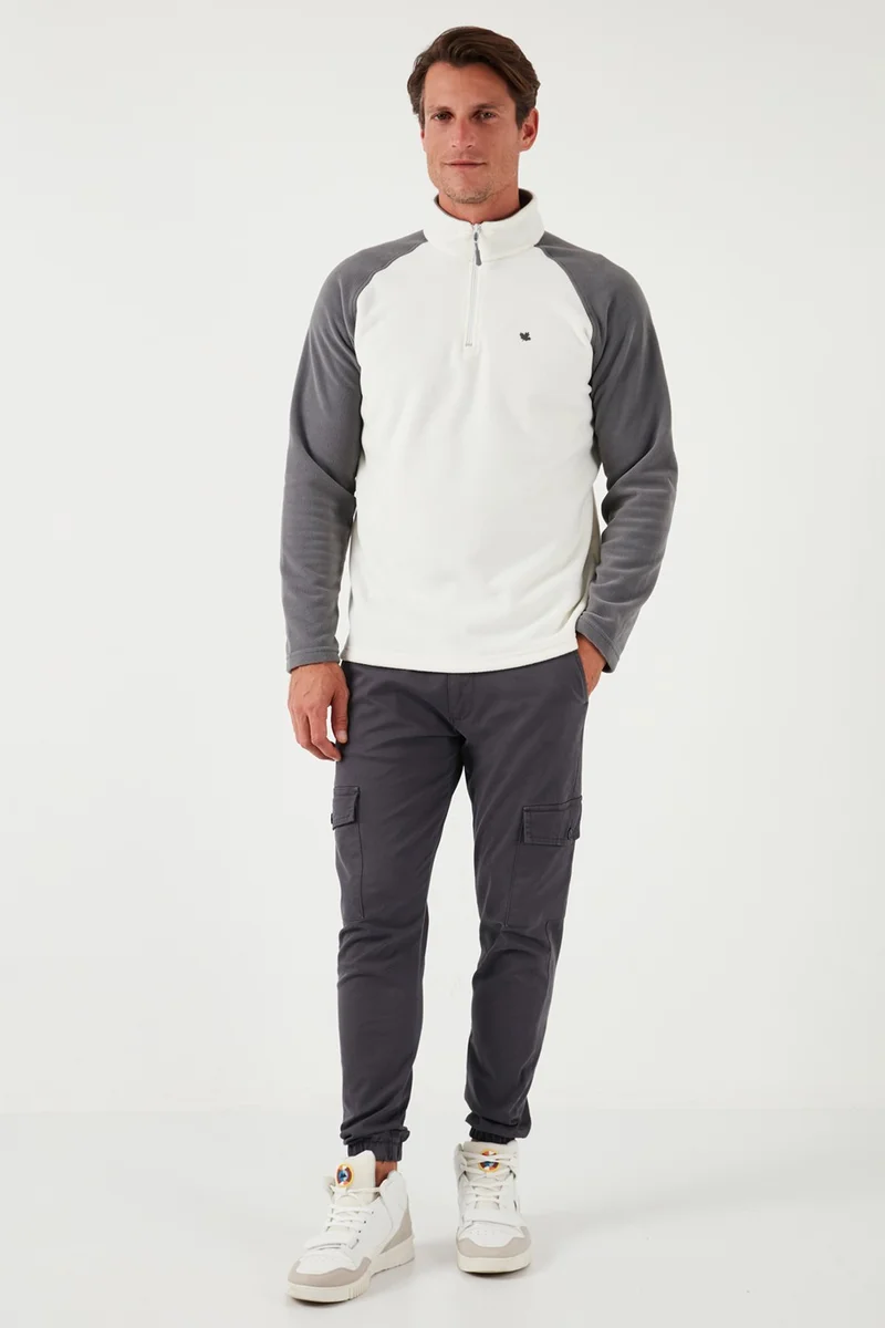 بوراتي Slim Fit Half Zip Polar Fleece Men's Fleece 5906055