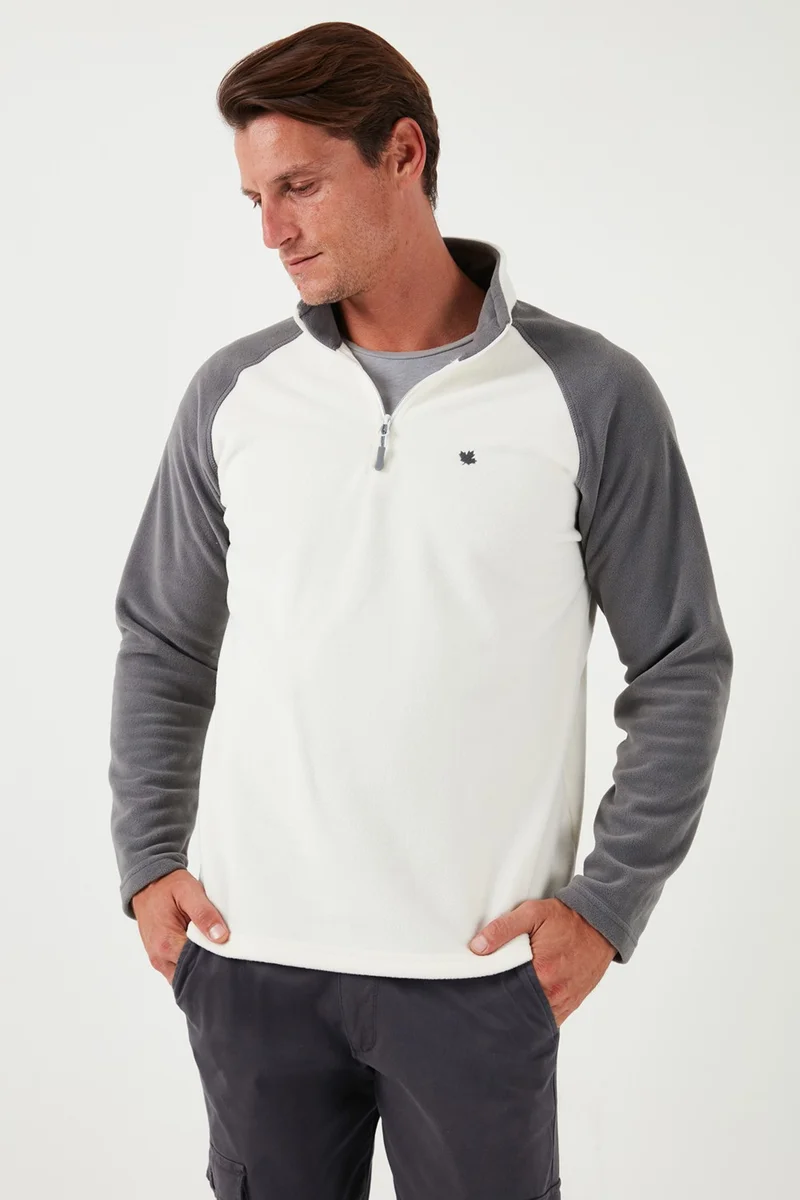 بوراتي Slim Fit Half Zip Polar Fleece Men's Fleece 5906055