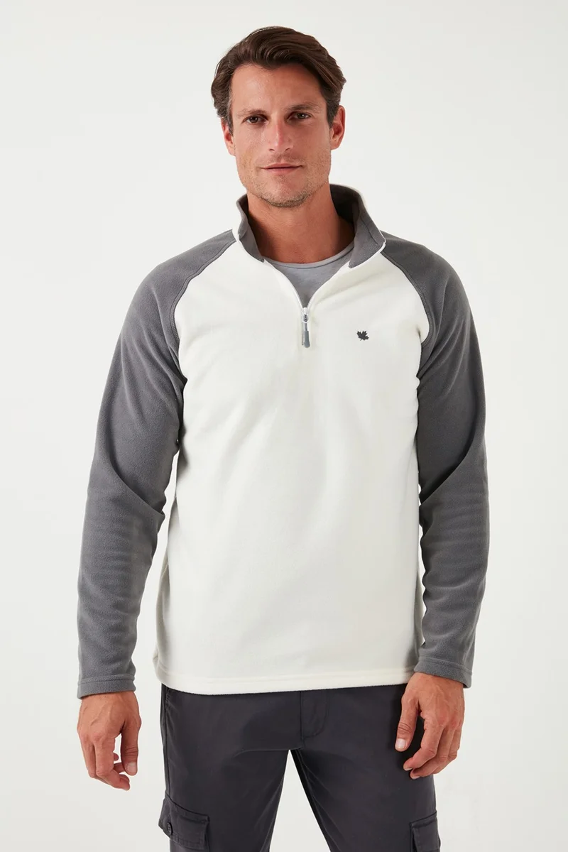 بوراتي Slim Fit Half Zip Polar Fleece Men's Fleece 5906055