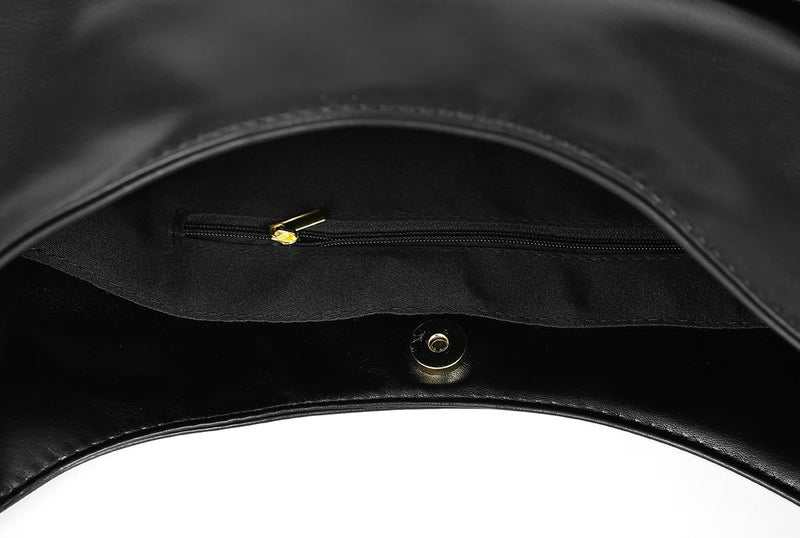 Pocadri Women Tote Handbags Chic Vegan Leather Tote Bag Purse Stylish Casual Trendy Large Soft Shoulder Bag - Image 2