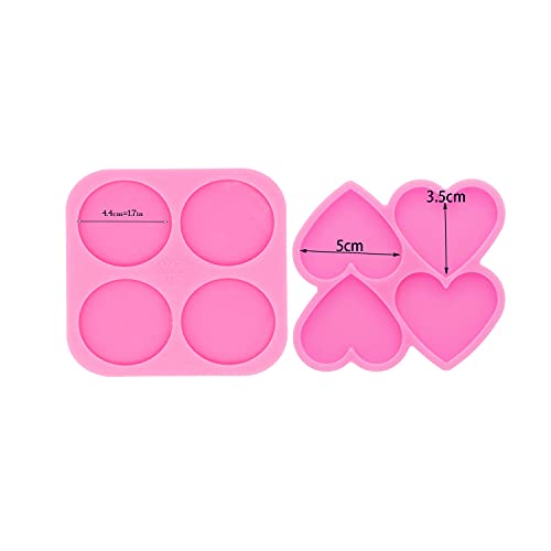 AMZTOART Super Glossy Resin Mold Phone Grip Epoxy Molds, Silicone Molds for Badge Reel DIY Telephone Stands Design (YMDY0533+DY1125) - Image 2