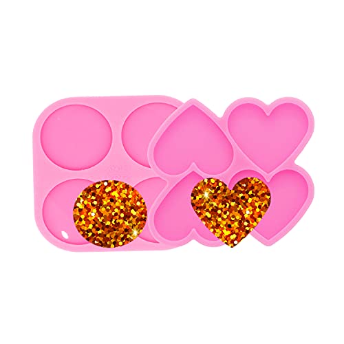 AMZTOART Super Glossy Resin Mold Phone Grip Epoxy Molds, Silicone Molds for Badge Reel DIY Telephone Stands Design (YMDY0533+DY1125) - Image 1