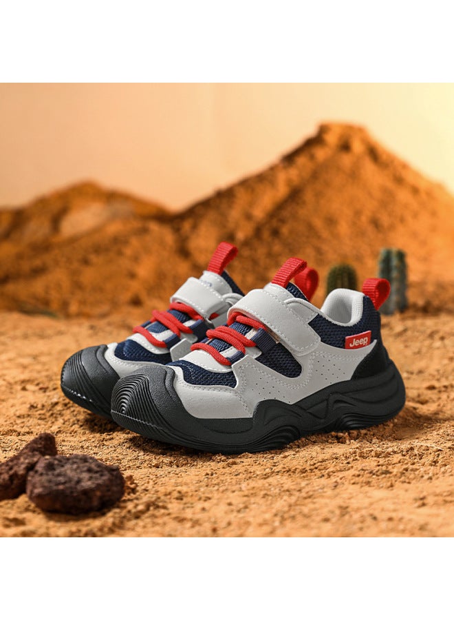 Sports Shoes  Spring/autumn New Style Leather Waterproof Children's Running Shoes Comfortable Lightweight Boys' Casual