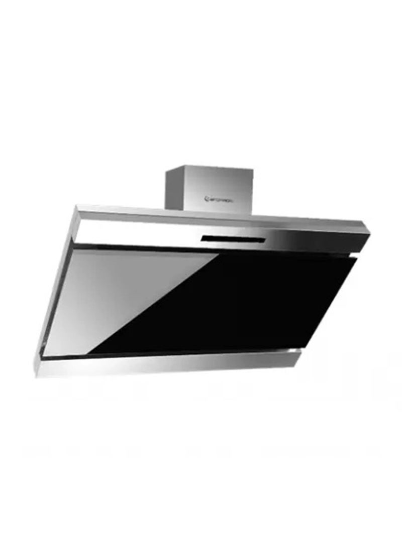 Ecomatic Kitchen Cooker Hood 90 cm Inclined, 1000 m³/h Suction Power with Italian Motor, 3 Speeds, Auto Shut-Off Timer, CleanAir Technology, LED Lighting & Digital Touch/Remote Control, Black ( H9210FOT  ) 