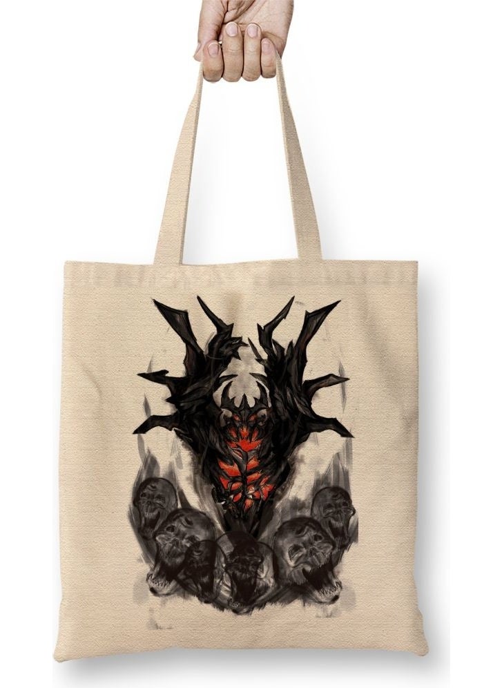 Baskı Dükkanı Print Shop Dota 2 Nevermore Tote Bag Long Handle 