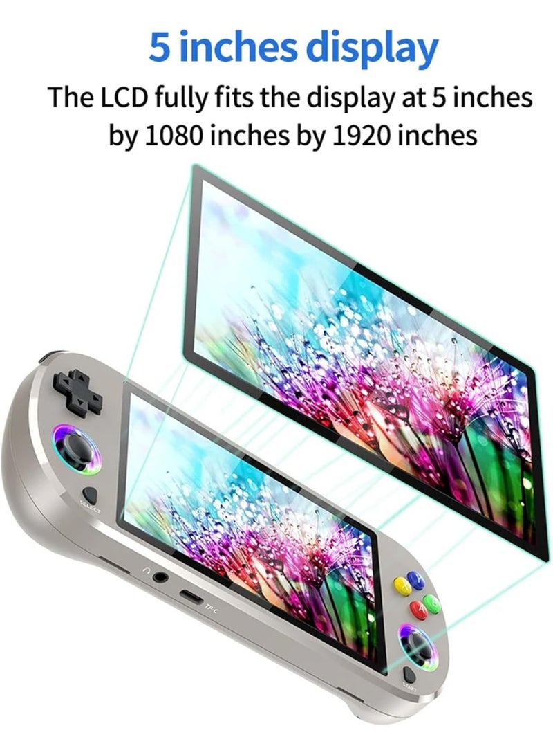 Handheld Game Console with 5-Inch Display & Gamepad – Portable Mini Gaming Console with 3D Games, 30+ Emulators, 3000mAh Battery, RGB Color Display, Retro Video Games - Image 3