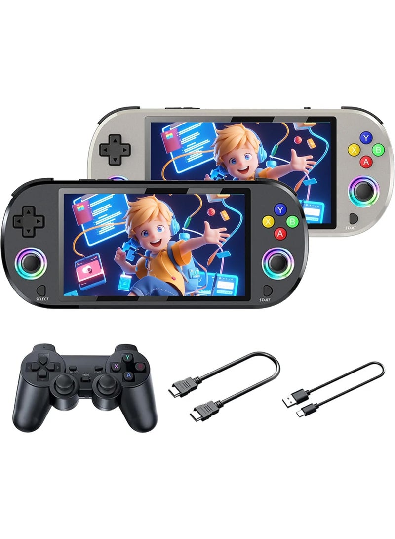 Handheld Game Console with 5-Inch Display & Gamepad – Portable Mini Gaming Console with 3D Games, 30+ Emulators, 3000mAh Battery, RGB Color Display, Retro Video Games - Image 1