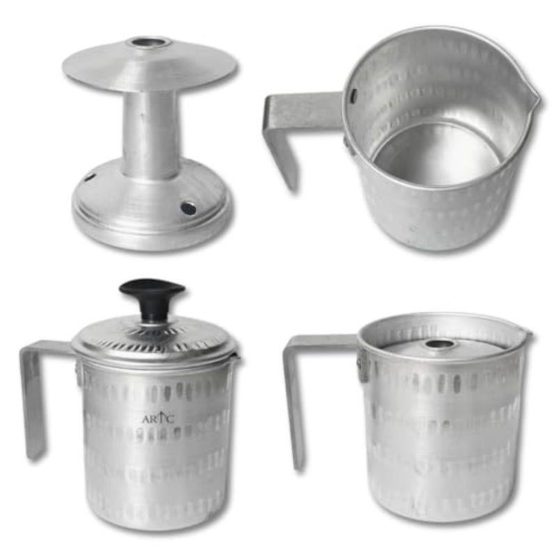 Aluminium Karak Chai Tea, Arabic Qhawa Boiler Jug 2Ltr - Image 4