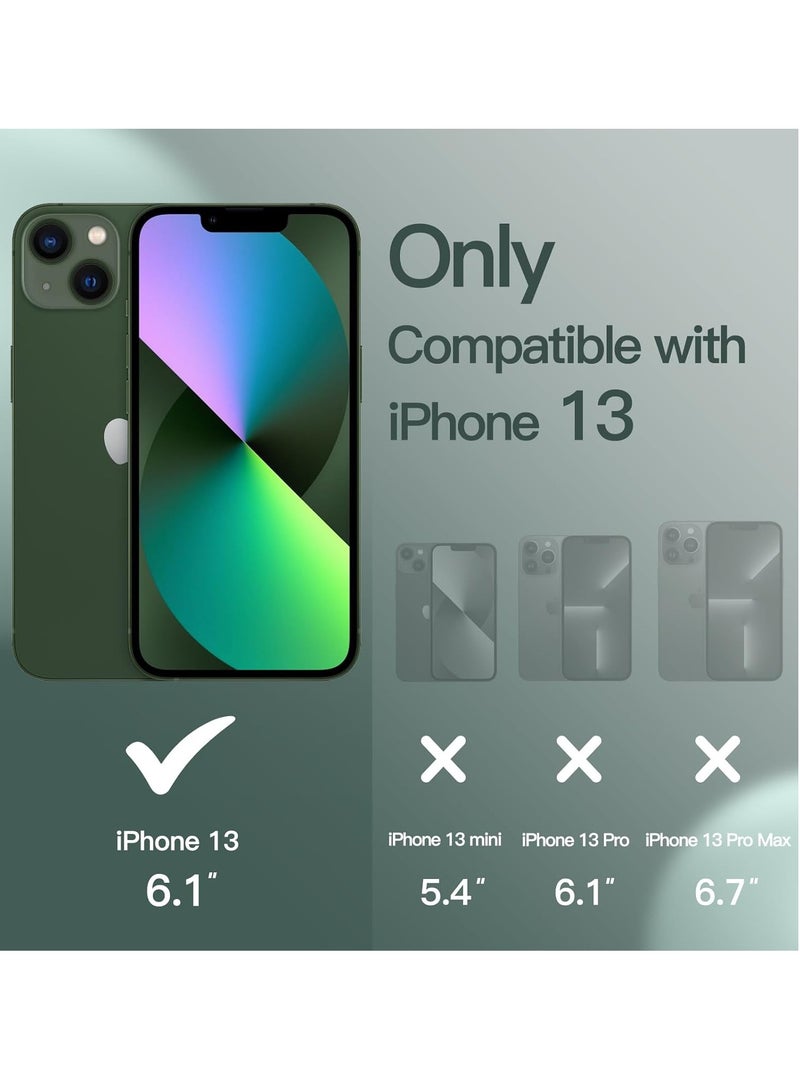 BORTONY iPhone 13 Case Liquid Silicone Anti Scratch Anti Fingerprint Soft Silky Touch Shockproof Protective Cover for Apple iPhone 13  - Image 2