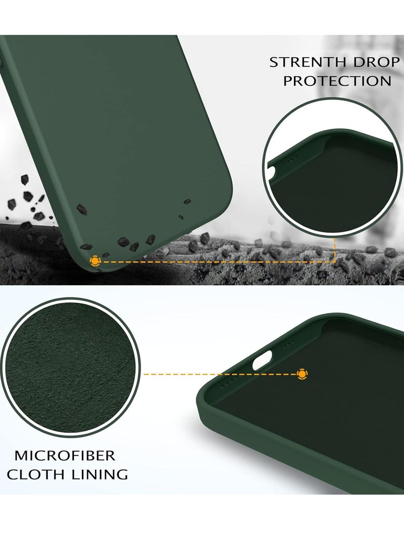 BORTONY iPhone 13 Case Liquid Silicone Anti Scratch Anti Fingerprint Soft Silky Touch Shockproof Protective Cover for Apple iPhone 13  - Image 4