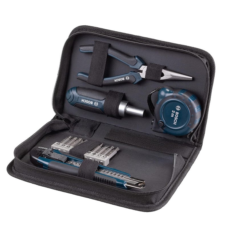 BOSCH 2607017543 Canvas Multifunction Mixed Set (Blue, 14-Pieces) - Image 1