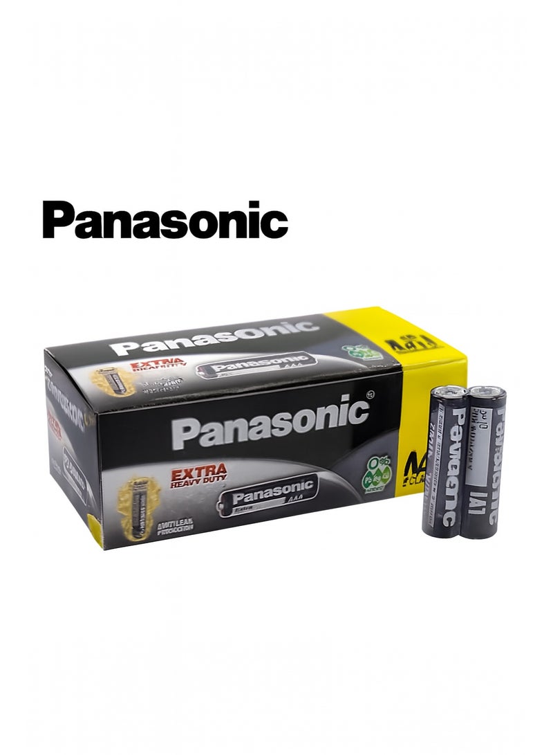 Panasonic AAA Batteries 60 Pcs Box – Extra Heavy Duty, Anti-Leak, 0% Mercury & Cadmium - Image 1