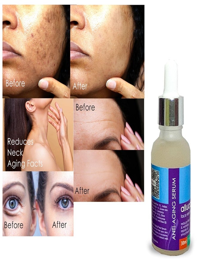 ALLUCOS Anti-Aging + Vitamin C Serum Combo - The Perfect Pair for Aging-Prone Skin - Boosts Collagen, Smooths Fine Lines, Brightens & Hydrates | Pack of 2 (30ML Each) - Image 3