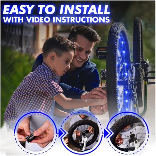 Activ Life Bike Wheel Lights (2 Tire, Multicolor) Top Easter Basket Stuffers for Kids Girls Boys Teen Gifts; Best Spring Break Essentials & Beach Vacation Must Haves; Cool Family Fun Bday Presents - Image 4