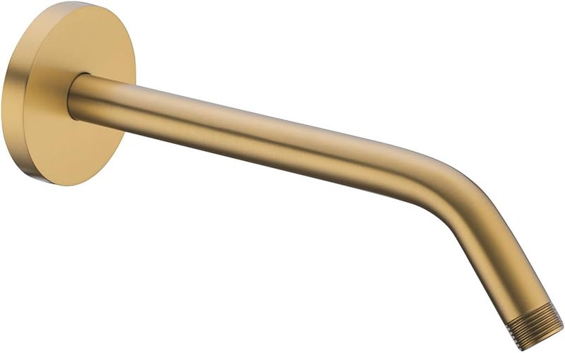 Random 10 Inch Champagne Bronze Shower Arm with Flange,90 Degree Rain Shower Head Extension Arm.RD91018-10-CB - Image 1