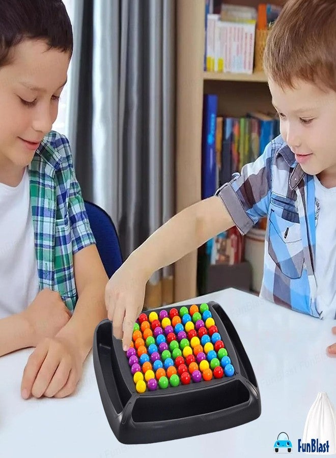 Aakrivaa Rainbow Ball Elimination Game | Educational Strategy Board Game for Kids & Adults | Montessori Color Matching Puzzle Toy | Focus & Brain Development | Multiplayer Fun Game (48 Colorful Beads) - Image 2