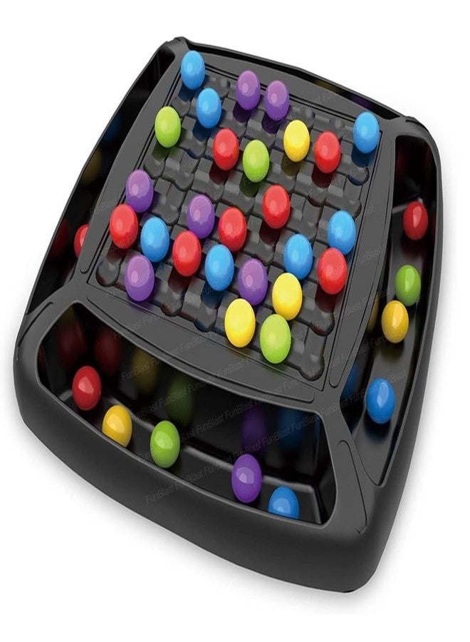Aakrivaa Rainbow Ball Elimination Game | Educational Strategy Board Game for Kids & Adults | Montessori Color Matching Puzzle Toy | Focus & Brain Development | Multiplayer Fun Game (48 Colorful Beads) - Image 1