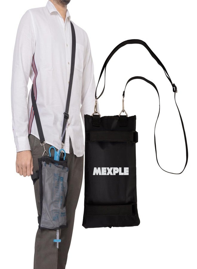 MEXPLE UroXling 2000ml Catheter Urinary Bag Holder from MEXPLE, Urine Drainage Leg Bag Holder with Adjustable Strap for Dialysis and Incontinence Patients for Home, Outdoor, Wheelchair & Bed - Image 1