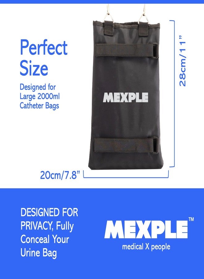 MEXPLE UroXling 2000ml Catheter Urinary Bag Holder from MEXPLE, Urine Drainage Leg Bag Holder with Adjustable Strap for Dialysis and Incontinence Patients for Home, Outdoor, Wheelchair & Bed - Image 4
