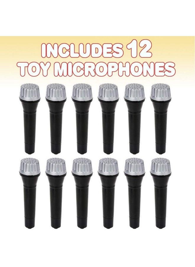 ArtCreativity Toy Microphone Set For Kids 5.5 Inch 12 Count Pretend Play Plastic Mics For Karaoke Fun Stage Or Costume Prop Birthday Party Favors Goody Bag Fillers For Boys Girls Toddlers  - Image 3