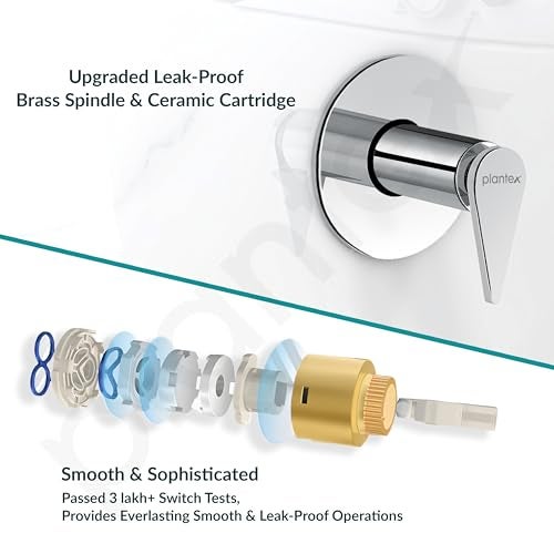 Plantex Pure Brass 25 mm Toilet Flush Valve for Toilet with Teflon Tape & Brass Wall Flange for Commercial & Residential Use-(LEA-720-Chrome) - Image 4