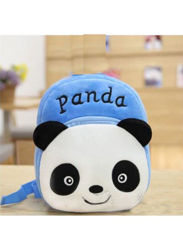 Generic Cute Toddler Plush Backpack Cartoon Schoolbag Blue Panda 