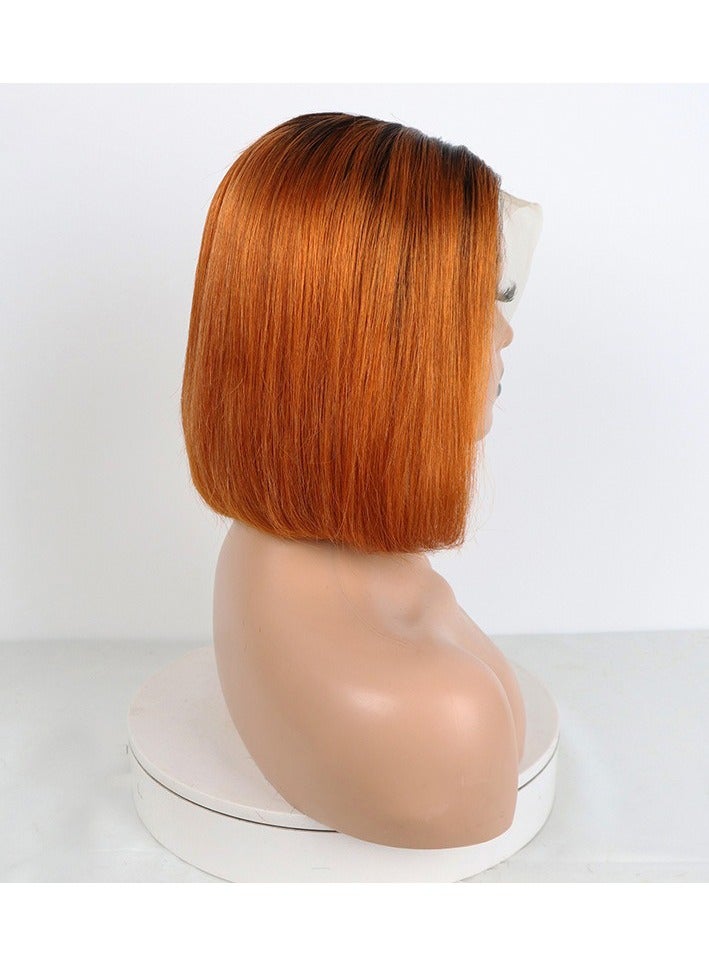 إستيل شعر مستعار قصير بوب شعر بشري 13x4 باروكة دانتيل أمامي للنساء ذوات البشرة السمراء باروكات بدون صمغ شعر بشري لون مقطوع مسبقًا رقم 9 - Image 2