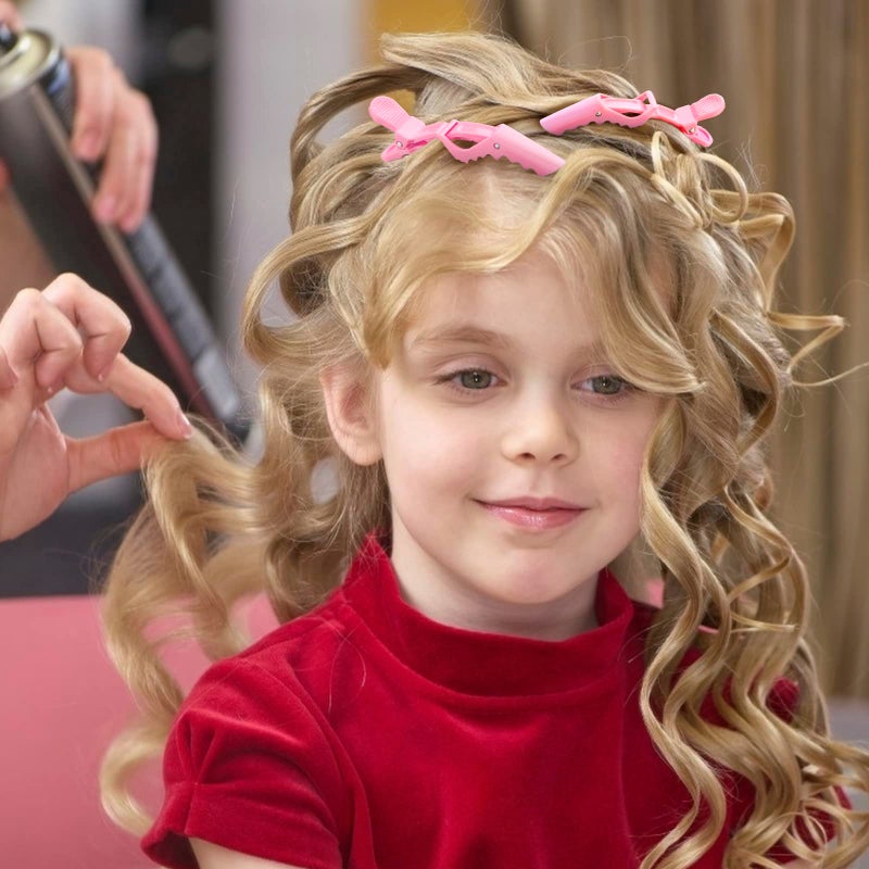 ACO-UINT 12Pcs Pink Hair Clips for Styling Sectioning, Alligator Hair Clips for Hair Salon, Hair Accessories for Women - Image 3