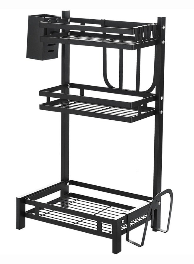 يولو مطبخ من 3 طبقات من الفولاذ المقاوم للصدأ رصيف مخزن المطبخ للزجاجات - Image 2