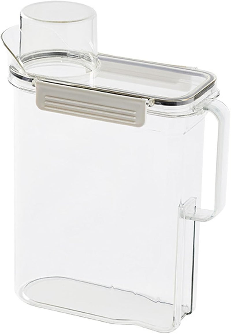 Liquid Laundry Detergent Dispenser Large Capacity Plastic Laundry Detergent Container with Lid for Laundry Room Organization Storage - Image 1