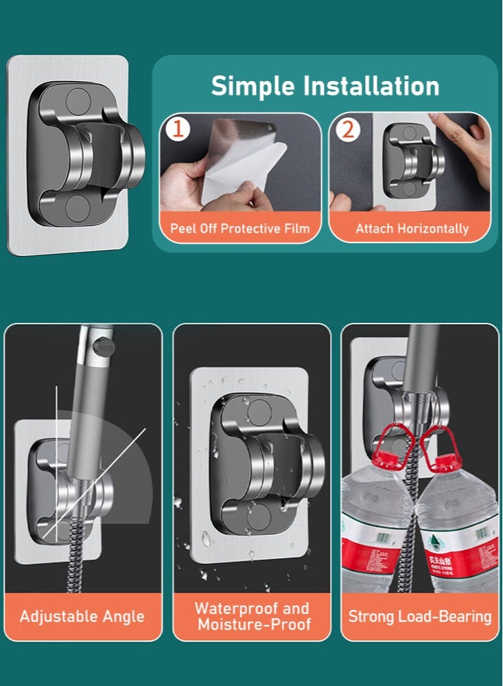 Perfii 2 Packs German Style Massage Shower System with High-Pressure Performance, Multifunctional One-Button Adjustment Shower Head - Image 5