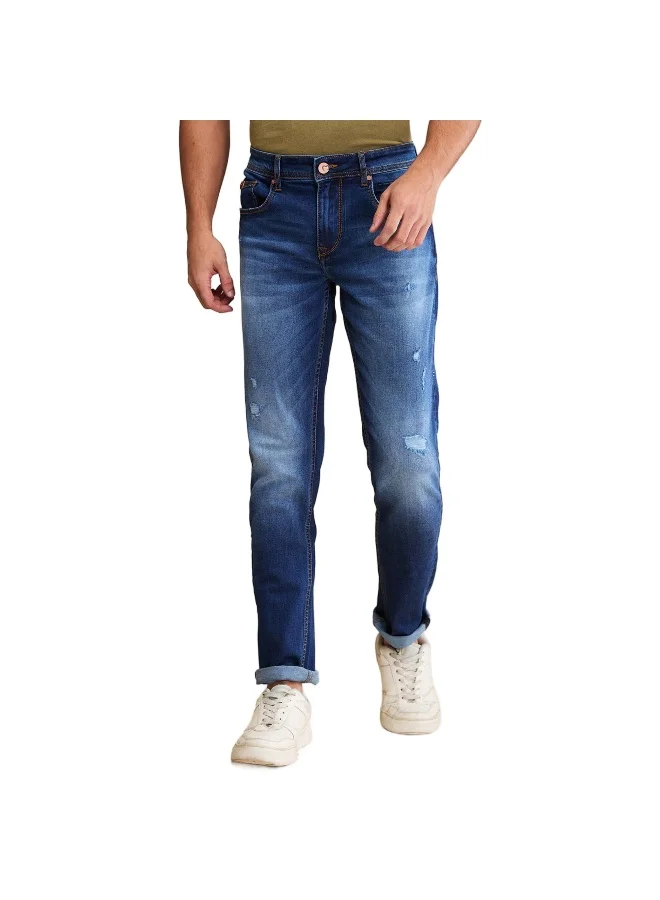 Being Human Mens Dark Tone Slim Fit Denims