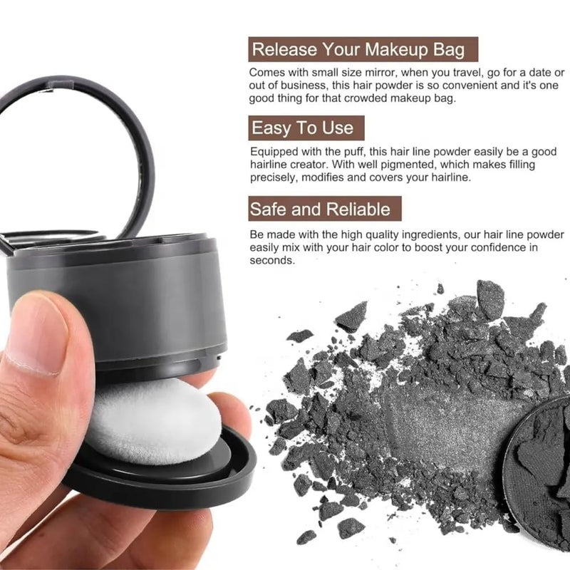 Chiransi Quick Root Touch Up Eyebrow Hair Powder With MirrorNatural Hair Line Shadow PowderWaterproof Longlasting Hairline Powder For Women And Men Pack Of 1 Hairline Powder Medium - Image 5
