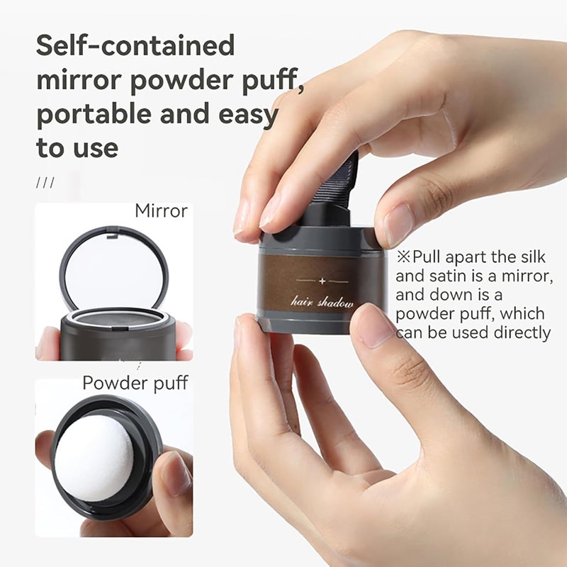 Chiransi Quick Root Touch Up Eyebrow Hair Powder With MirrorNatural Hair Line Shadow PowderWaterproof Longlasting Hairline Powder For Women And Men Pack Of 1 Hairline Powder Medium - Image 4
