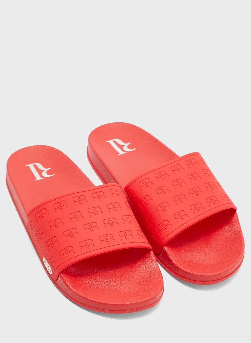 RIVER ISLAND Rr Monogram Debossed Slider