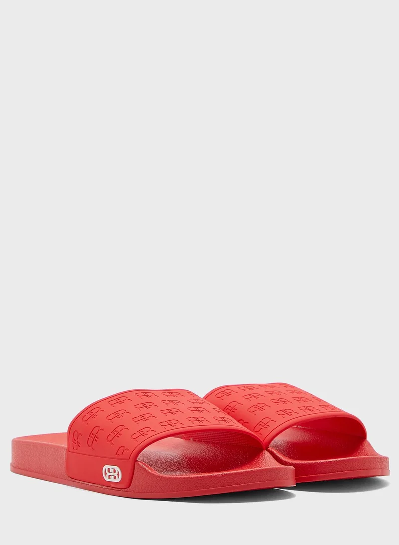 RIVER ISLAND Rr Monogram Debossed Slider
