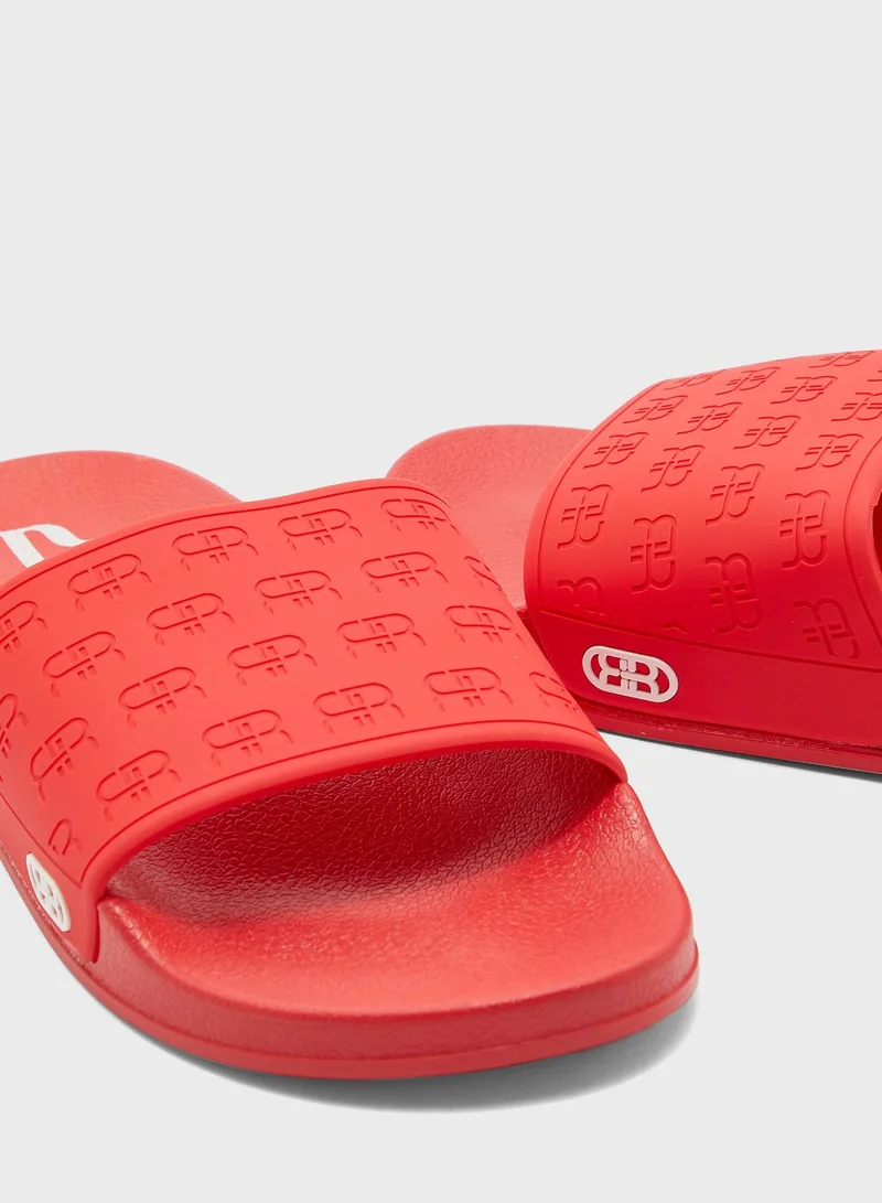 RIVER ISLAND Rr Monogram Debossed Slider