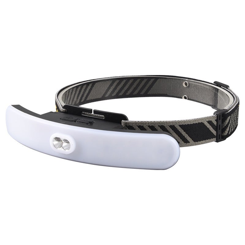 USB Rechargeable LED Headlamp with Red Warning Light, Wide Beam, Portable - Image 5