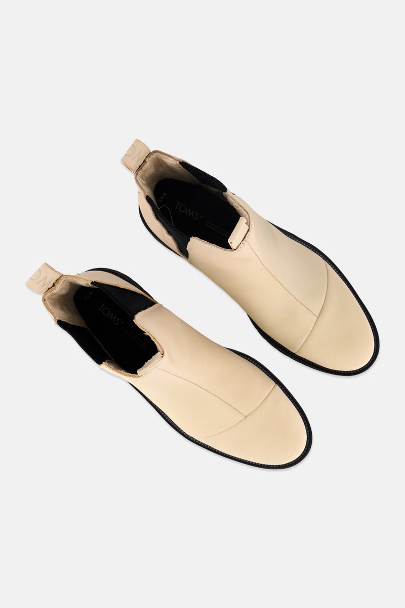 TOMS Women Water Resistant Slip On Ankle Boots, Beige - Image 4