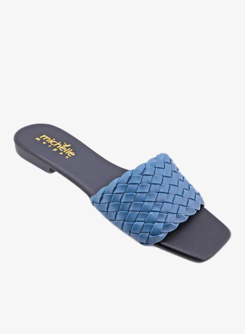 092-2267 Michelle Morgan Casual Ladies Slides Blue