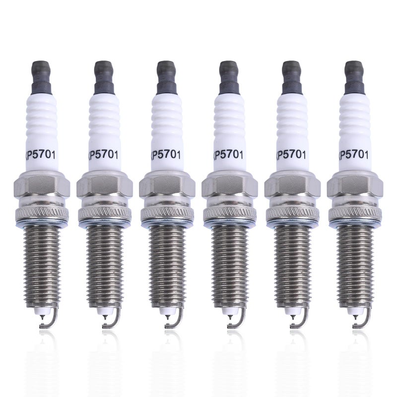 RLP XP5701 Iridium Spark Plug Compatible with 2011-2021 3.6 Dodge Challenger Charger Durango Caravan Journey Grand Jeep Grand Cherokee Wrangler Chrysler 200 300 Town & Country Ram 1500 V6 3.6L Set of 6 - Image 1