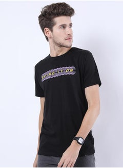 Ketch Graphic Print Round Neck Fit T-Shirt by Styli  - Image 3