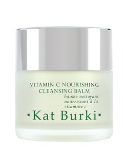 KAT BURKI 8% Stabilized Vitamin C Nourishing Cleansing Balm. Illuminating, Hydrating & Antioxidant Makeup Remover & Face Cleanser. Includes 1 Muslin Cloth, 3.4 fl. oz.