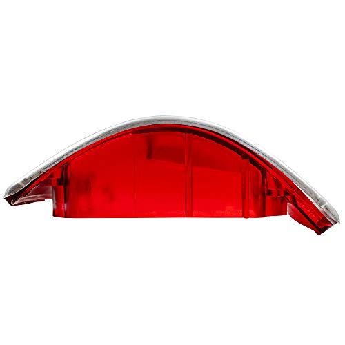 Brock Replacement Driver and Passenger Set Tail Lights Lens with Chrome Trim Compatible with 5968329 5968330. - Image 5