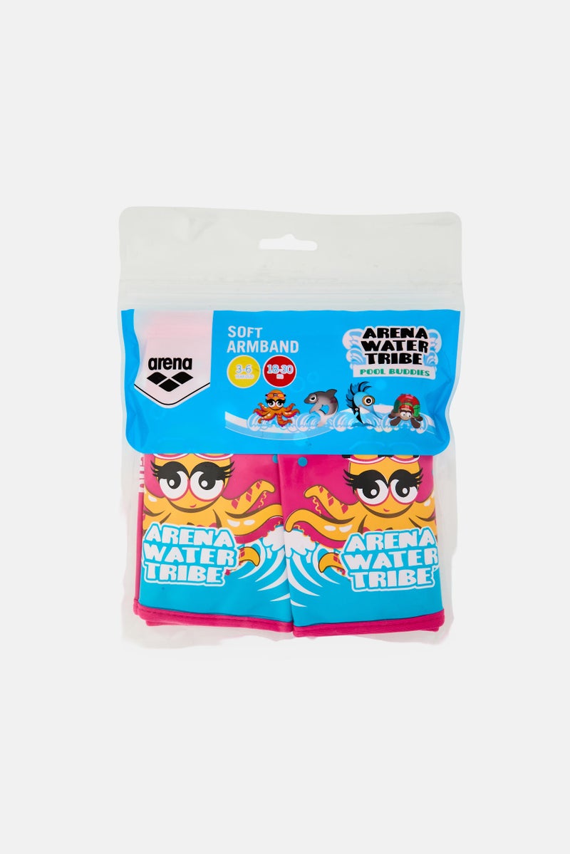 arena Kids Girl Arena Water Tribe Soft Armband, Pink - Image 1